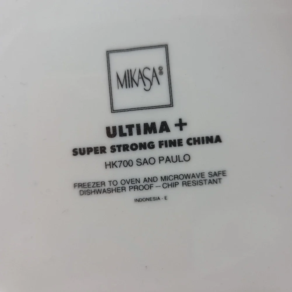 3x Mikasa Ultima+ Super Strong Fine China Sao Paulo Salad Plate 8.5